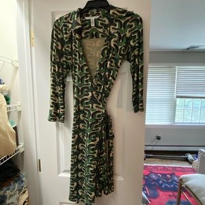 Vintage Diane Von Furstenberg Wrap Dress Sz 8